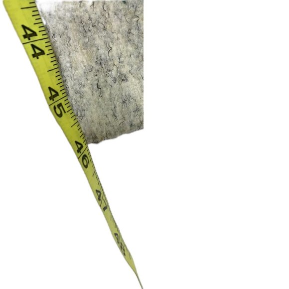 Vintage 90s Grey Cream Unstructured Double Breasted Long Coat Medium - Picture 10 of 10